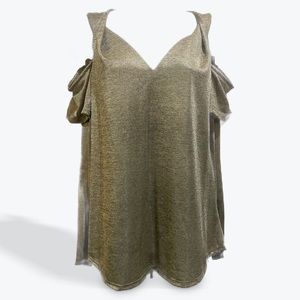 Juicy Couture Gold/Bronze Cold Shoulder Size L